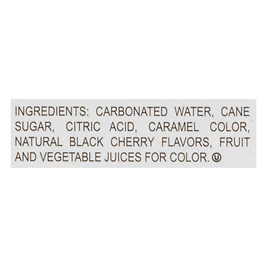 Boylan Bottling - Soda - Black Cherry - Case Of 6 - 4/12 Fl Oz.