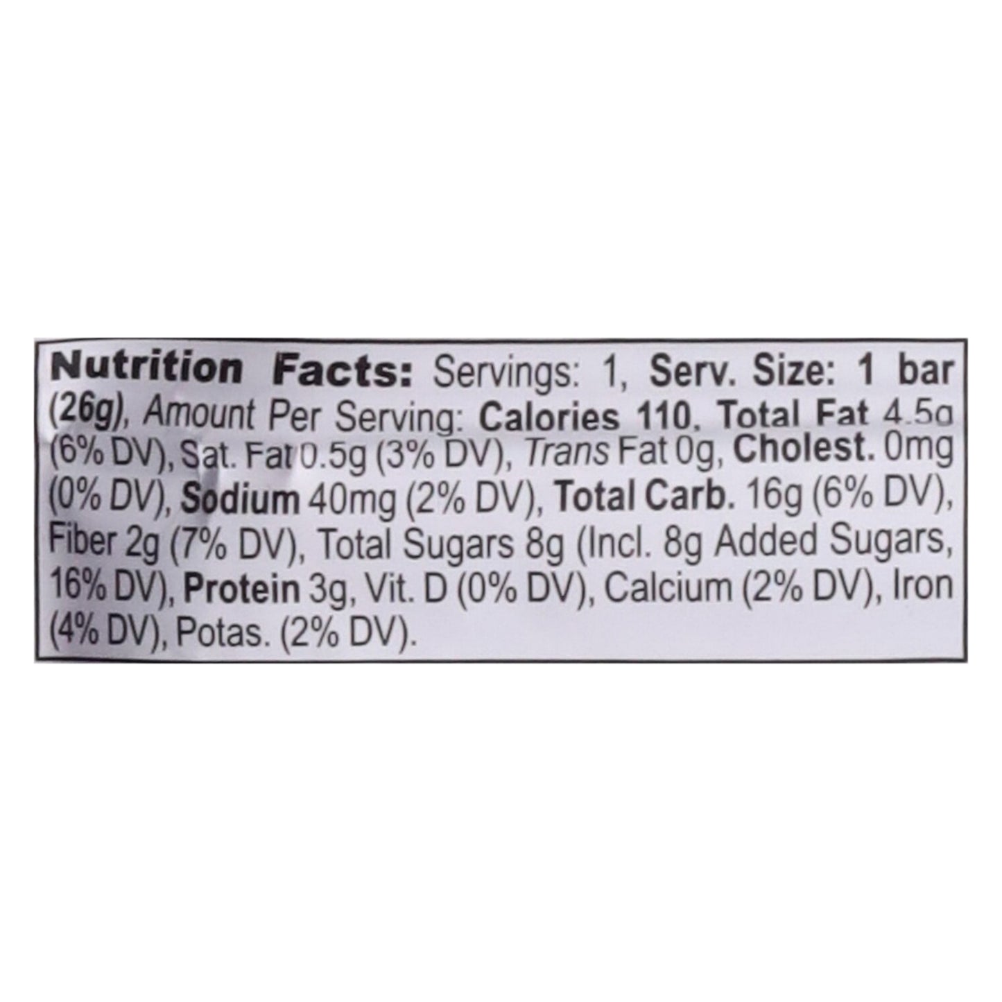 Verb Energy - Energy Bar Cchip Cky Dgh - Cs Of 16-.92 Oz