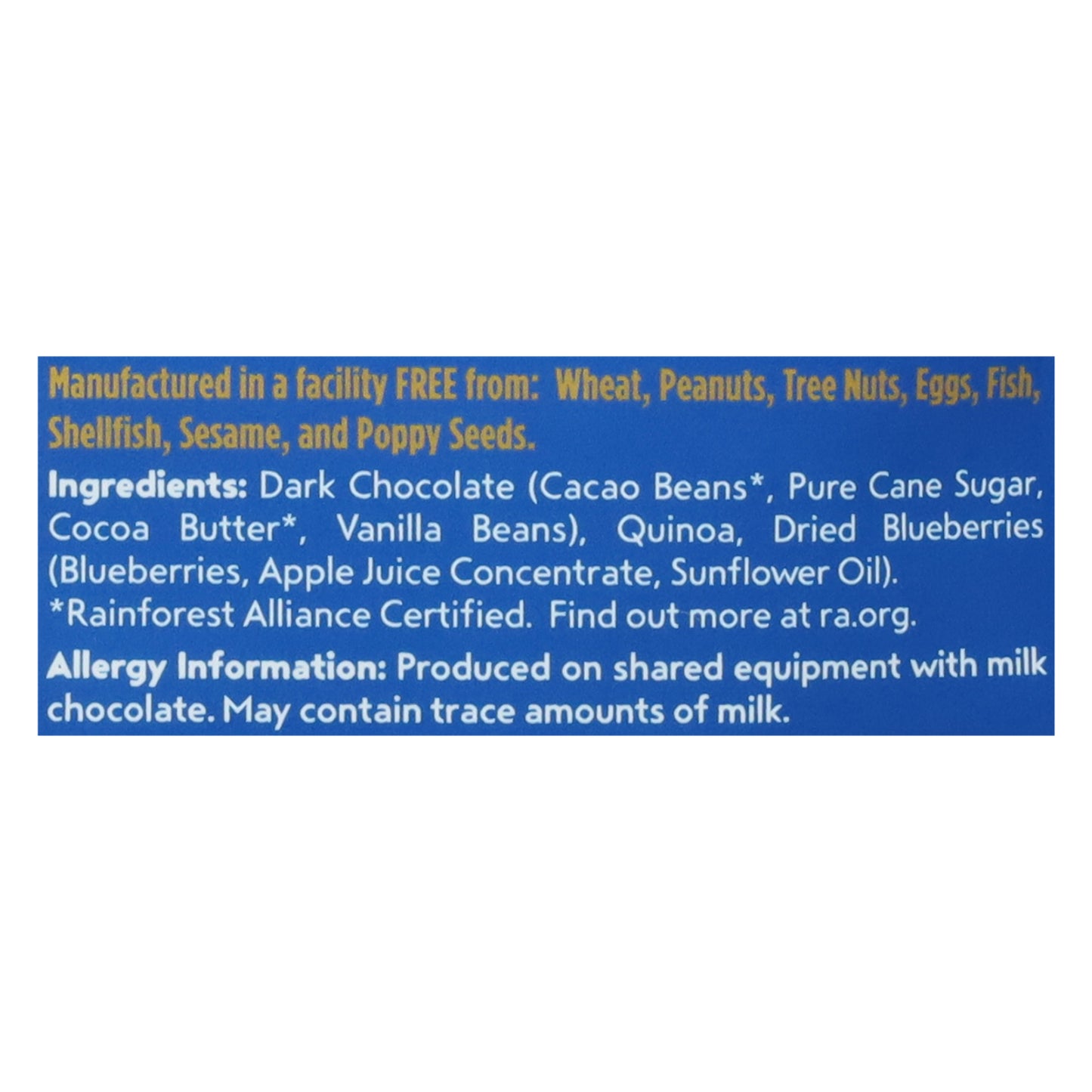 Undercover Chocolate - Mini Crsps Dk Choc Blubry - Cs Of 12-3 Oz