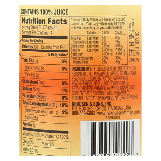 Knudsen Simply Nutritious, Morning Blend Juice  - Case Of 6 - 32 Fz
