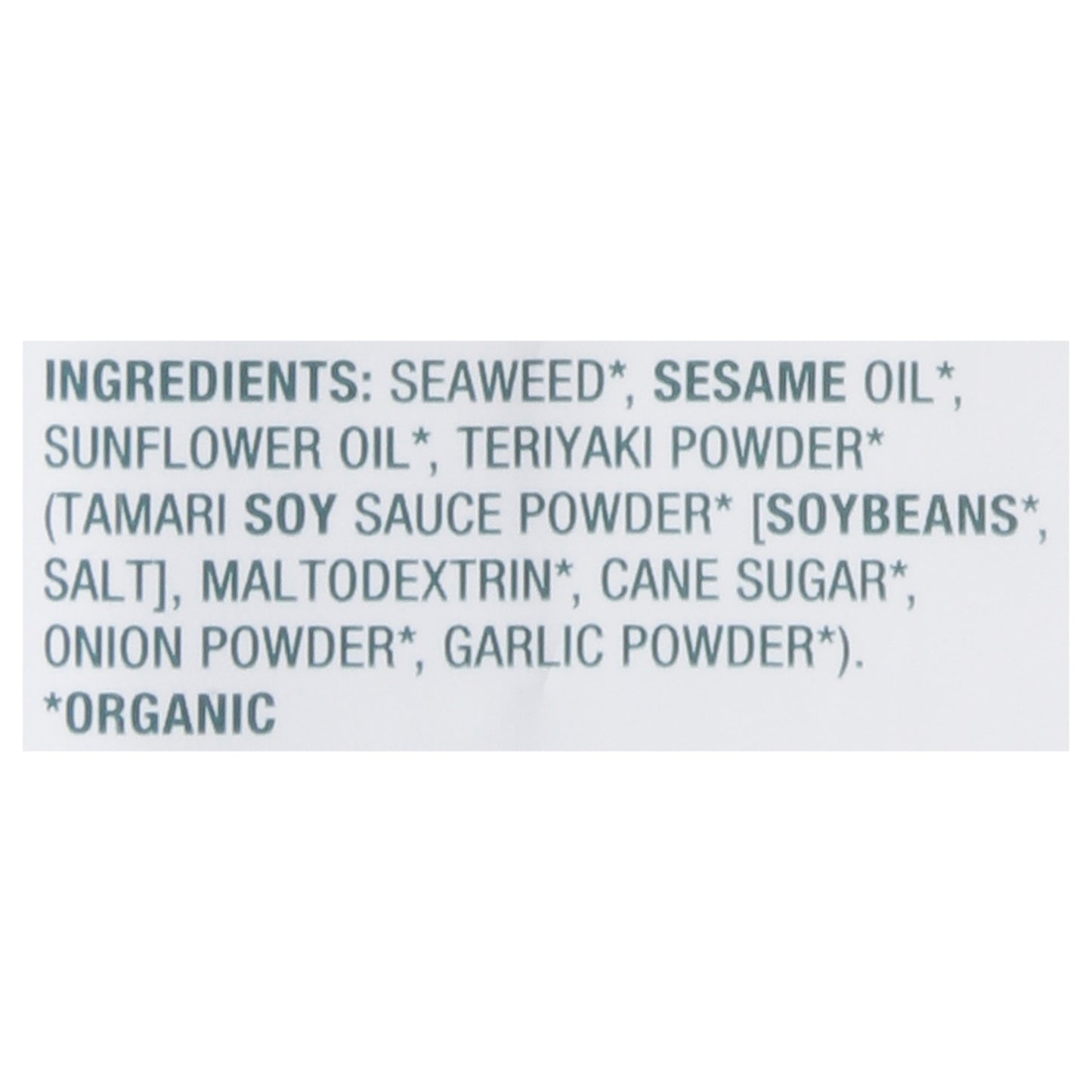 Gimme - Seaweed Snk Og2 Teriyaki - Cs Of 30-.14 Oz