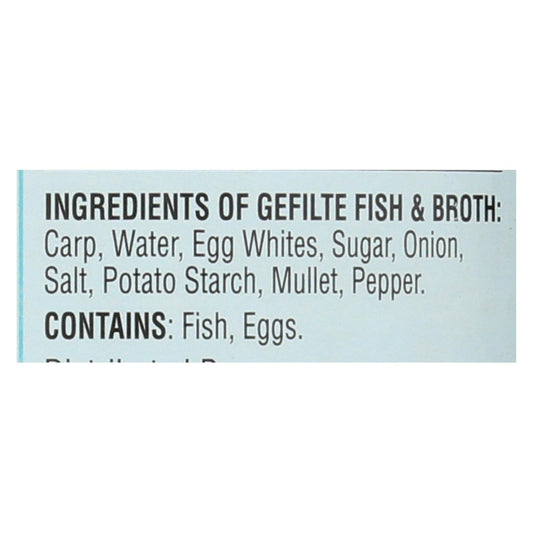 Kedem - Gefilte Fish - Case Of 12 - 24 Oz