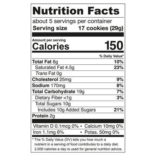 Tate's Bake Shop - Cookie Tny Chocolate Chip - Cs Of 6-5.5 Oz