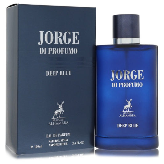 Maison Alhambra  Maison Alhambra Jorge Di Profumo Deep Blue by Maison Alhambra Eau De Parfum Spray 3.4 oz for Men for Fragrances for Men