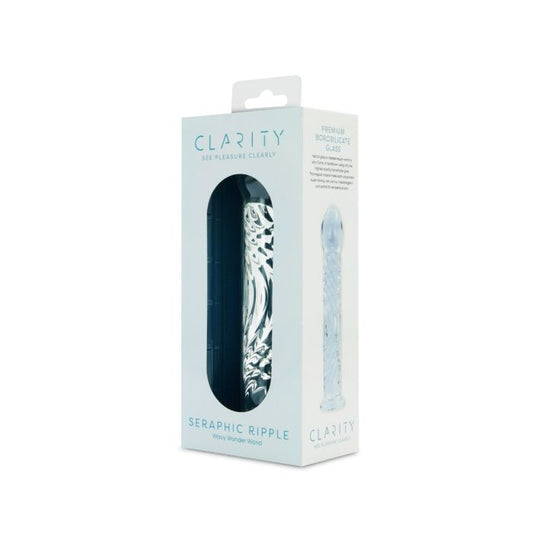 Clarity Glass Dildo Seraphic Ripple