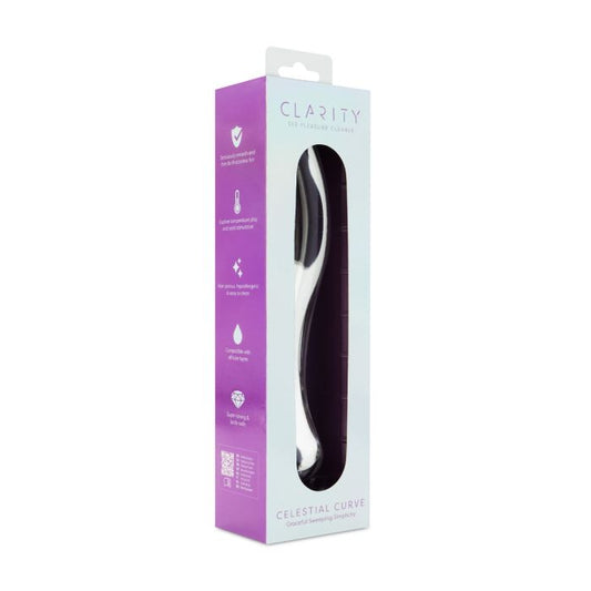 Clarity Glass Dildo Celestial Curve