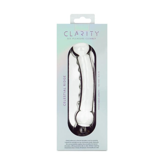 Clarity Glass Dildo Celestial Ridge