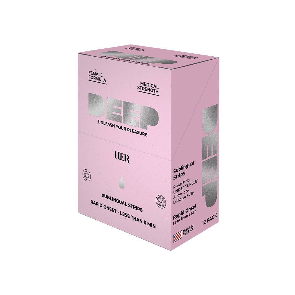 Deep - Her - Sublingual Strip - 12 Pack Display