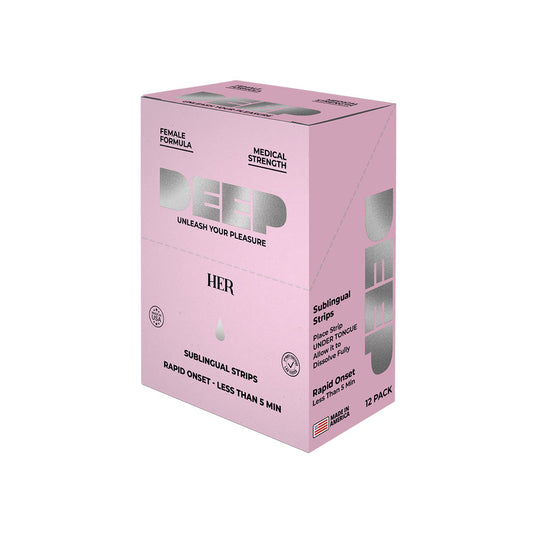 Deep - Her - Sublingual Strip - 12 Pack Display