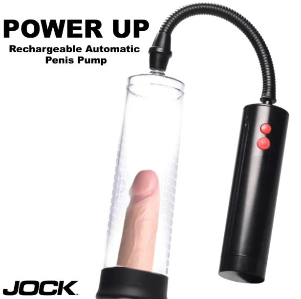 Jock Advanced Power Up Recharg Automatic Penis Pump