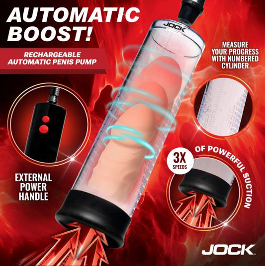 Jock Advanced Power Up Recharg Automatic Penis Pump