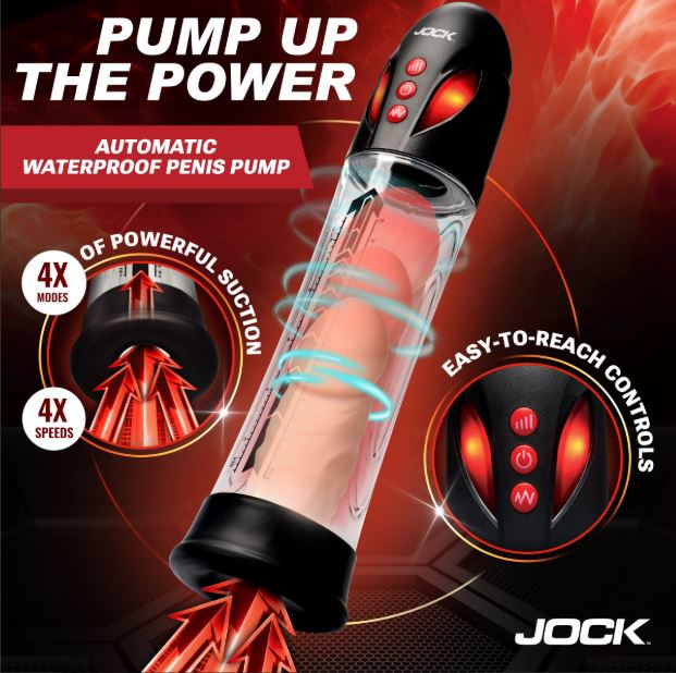 Jock Advanced Power Up Automat Waterproof Penis Pump