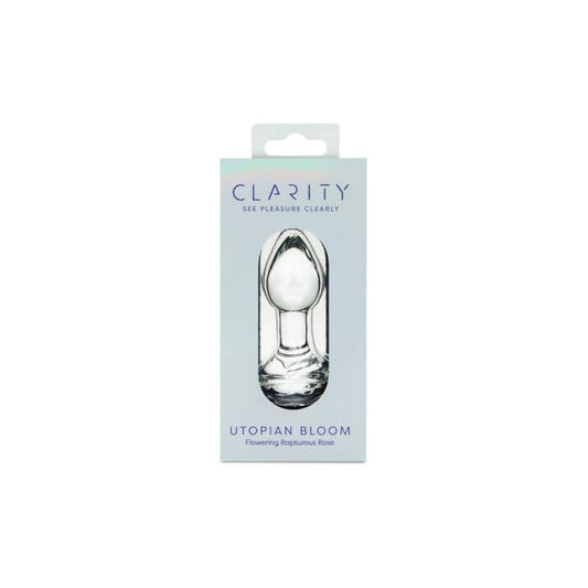 Clarity Glass Dildo Utopian Bloom