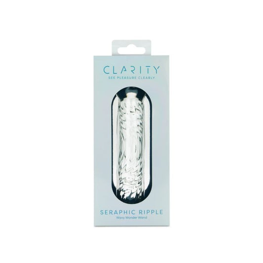 Clarity Glass Dildo Seraphic Ripple