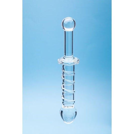 Clarity Glass Dildo Elysian Swirl