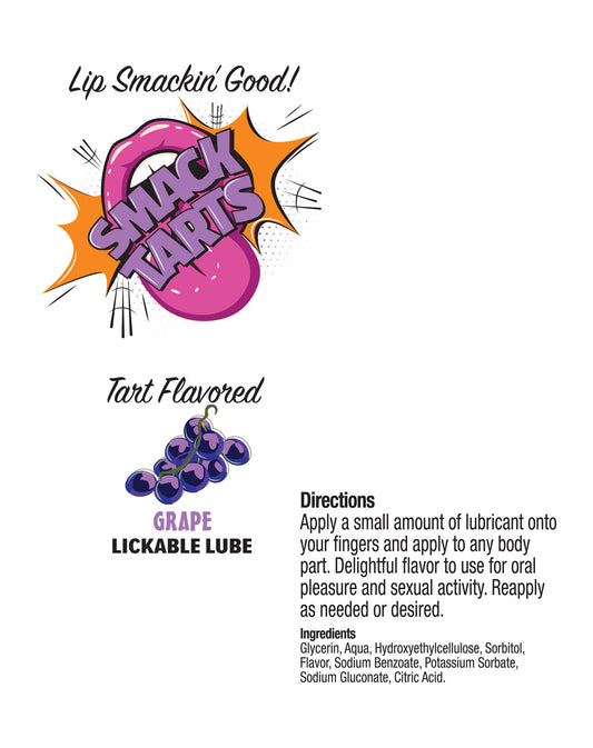 Smack Tarts 2oz Lickable Flavored Lubricant - Grape