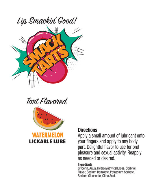 Smack Tarts 2oz Lickable Flavored Lubricant - Watermelon
