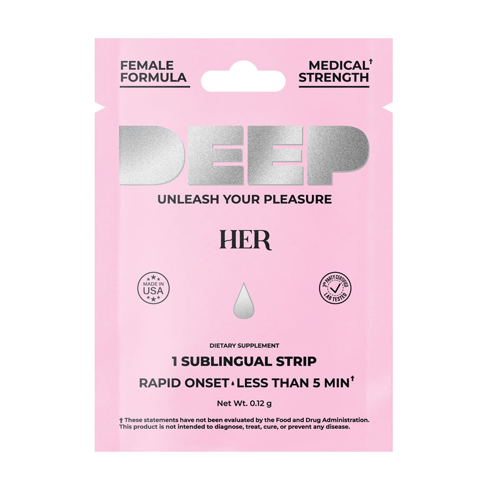 Deep - Her - Sublingual Strip - 12 Pack Display