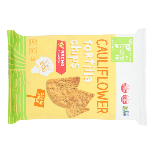 From The Ground Up - Tort Chips Clflwr Nacho - Case Of 12 - 4.5 Oz