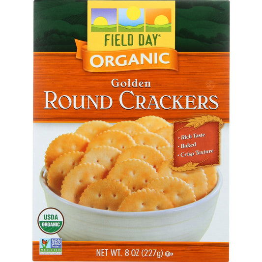 Field Day Organic Golden Round Crackers (12x8Oz)