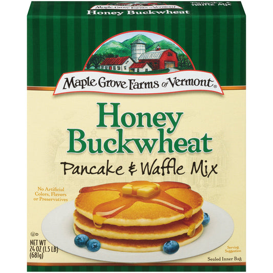 Maple Grove Farms Buckwheat & Honey Pancake Mix (6x24Oz)