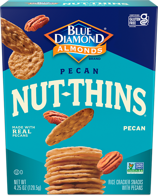 Blue Diamond Pecan Nut Thin Crackers (12x4.25 Oz)