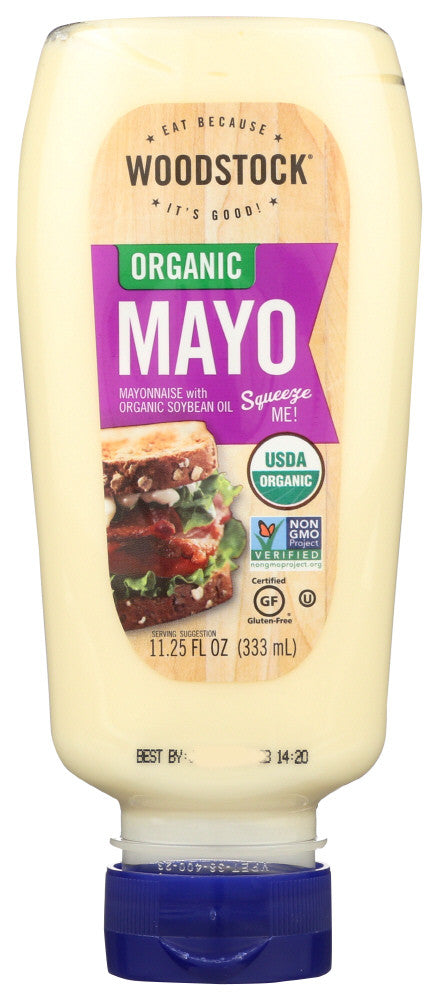 Woodstock Mayonaise, Squeezable (12x11.5 Oz)