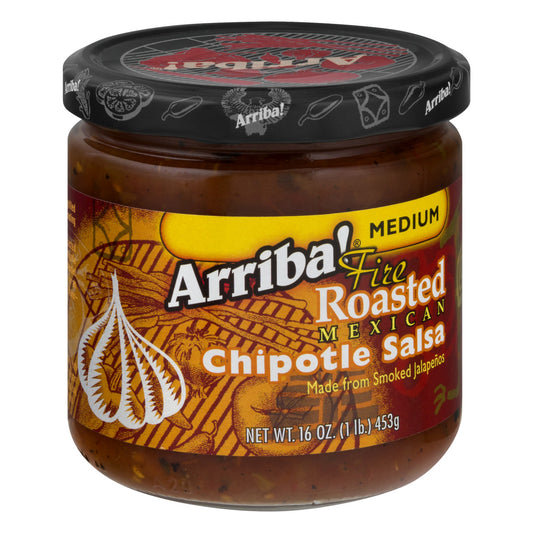 Arriba! Medium Fire Roasted Mexican Chipotle Salsa (6x16Oz)