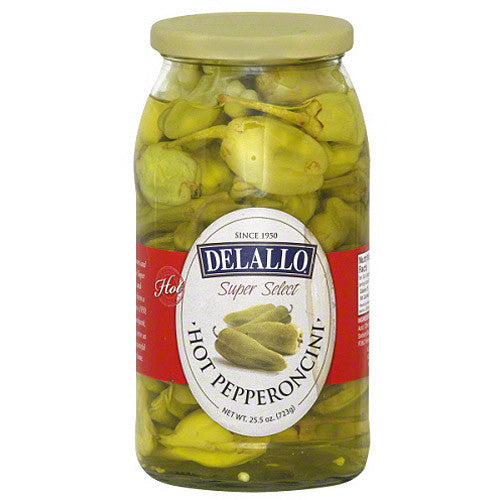 De Lallo Hot Pepperoncini (6x25.5Oz)