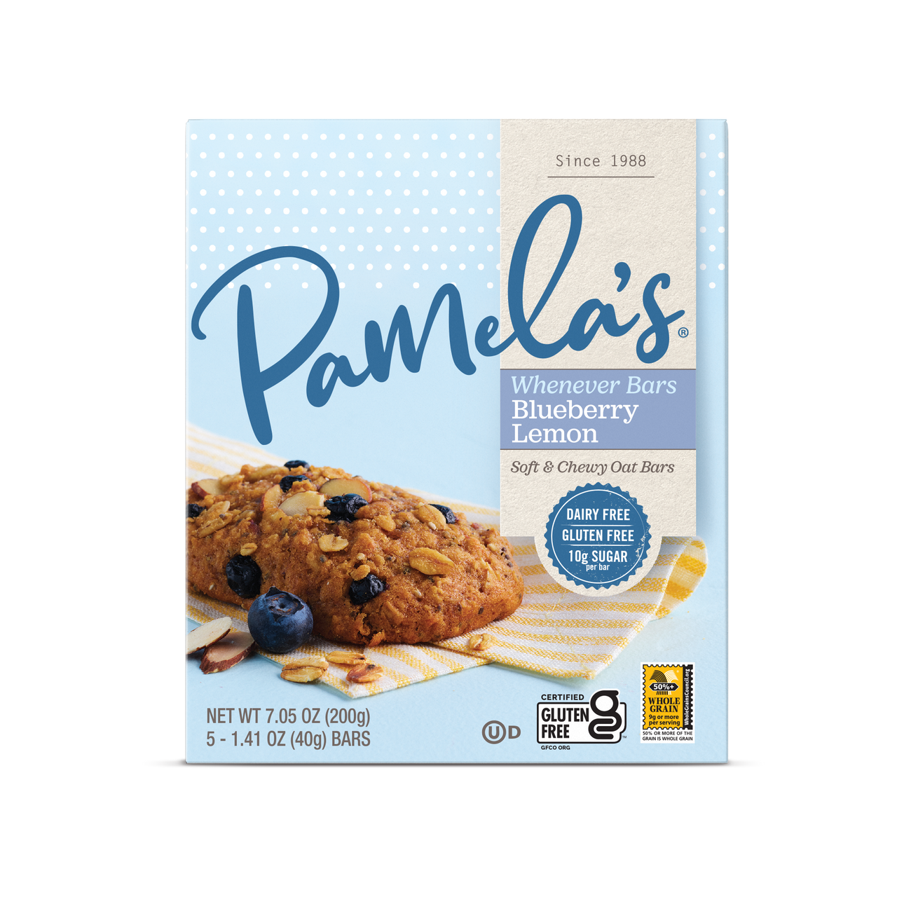 Pamela's Oat Blueberry Lemon Bars (6x5 CT)