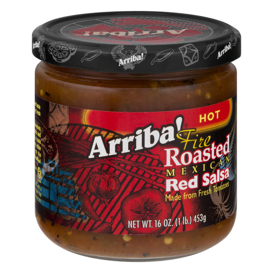 Arriba! Fire Roasted Mexican Red SalsaHot (6x16Oz)