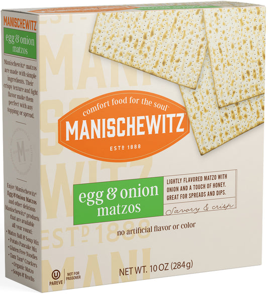 Manischewitz Matzo, Egg and Onion (12x10 OZ)
