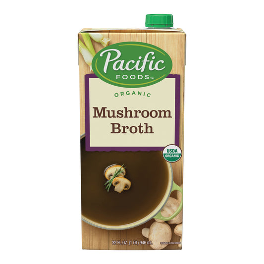 Pacific Natural Mushroom Broth (12x32 Oz)