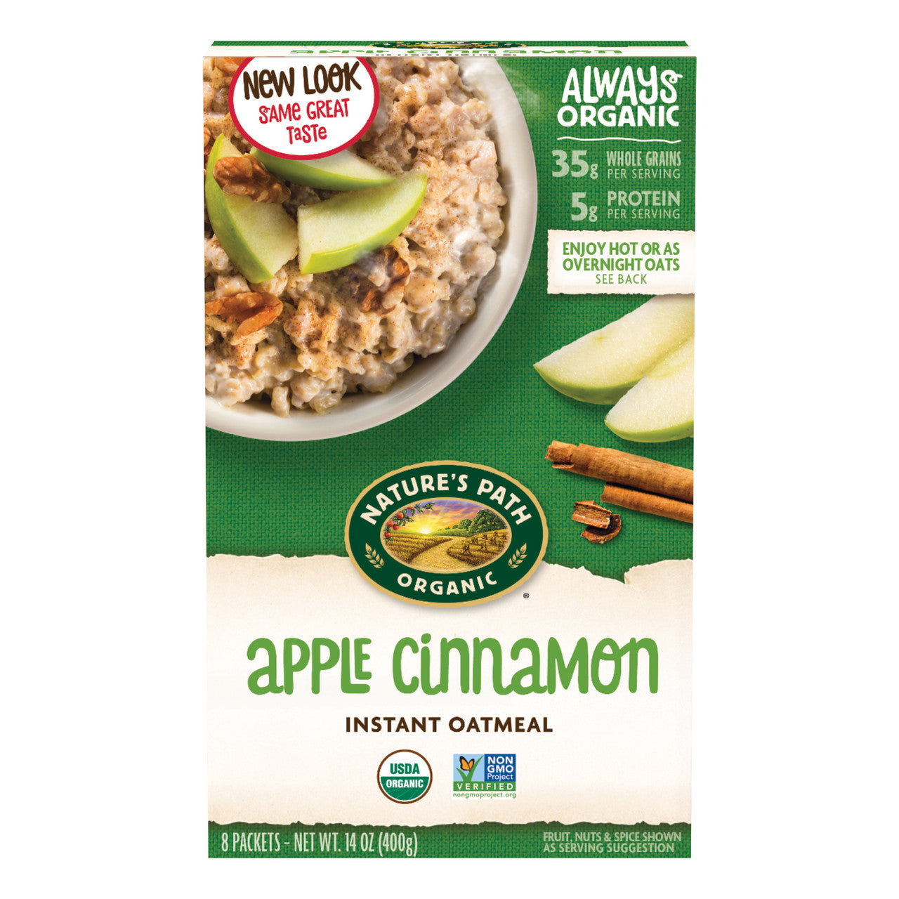 Nature's Path Apple Cinnamon Oatmeal Pouch (6x8x1.75Oz)