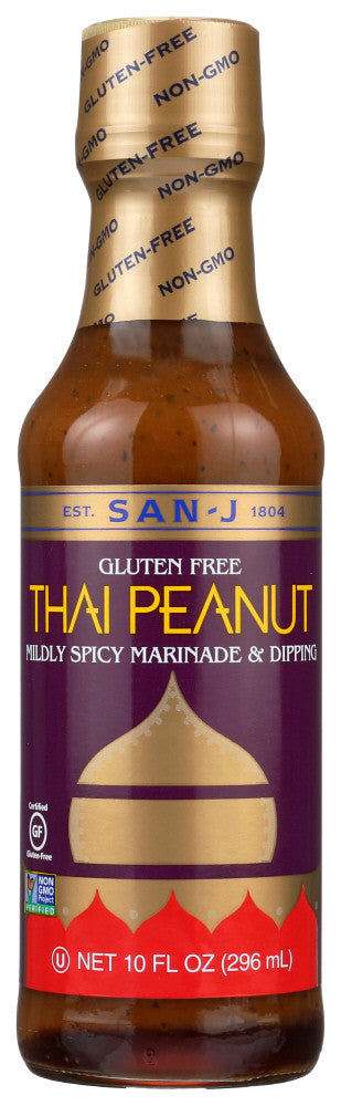 San-J Thai Peanut Cooking Sauce (6x10 Oz)