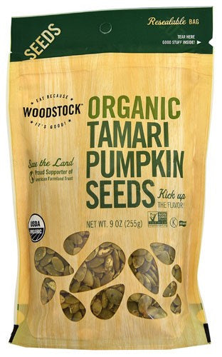 Woodstock Organic Tamari Pumpkin Seeds (8x9Oz)