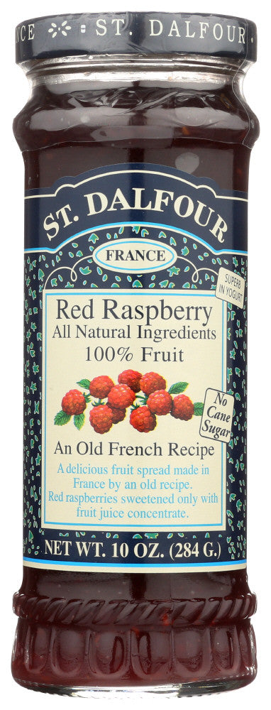 St. Dalfour Red Raspberry 100% Fruit Conserve (6x10 Oz)
