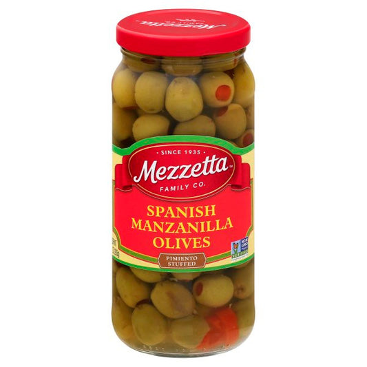 Mezzetta Spanish Manzanilla Olives With Pimento (6x10Oz)