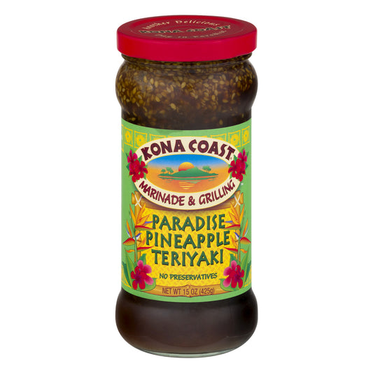 Kona Coast Marinade & Grilling SaucePineapple Teriyaki (6x15Oz)
