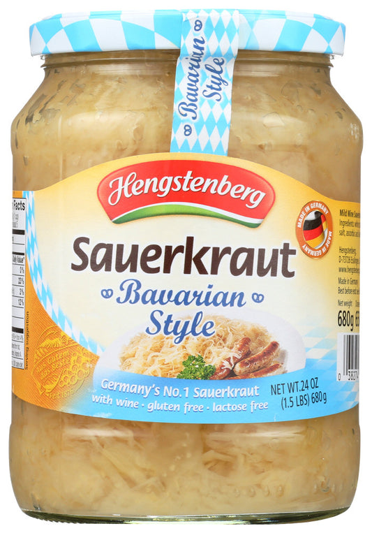 Hengstenberg Bav Sauerkraut/Wine (12x24.3OZ )