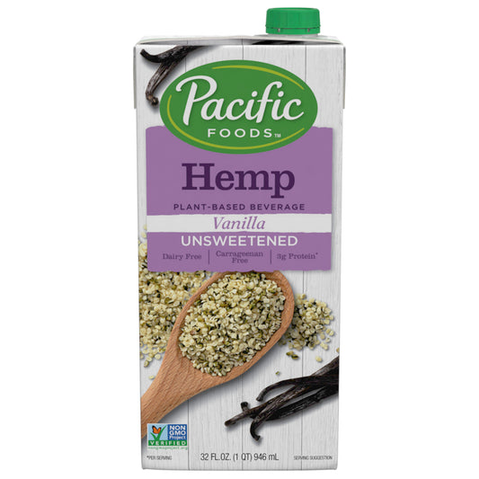 Pacific Natural Foods Hemp Milk Un Sweet Van (12x32OZ )