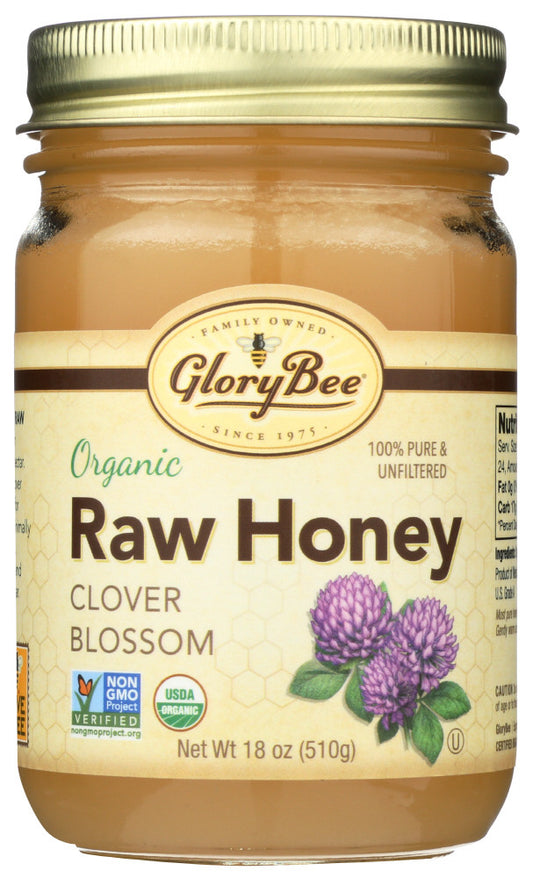 Glorybee Raw Clover Honey (6x18Oz)