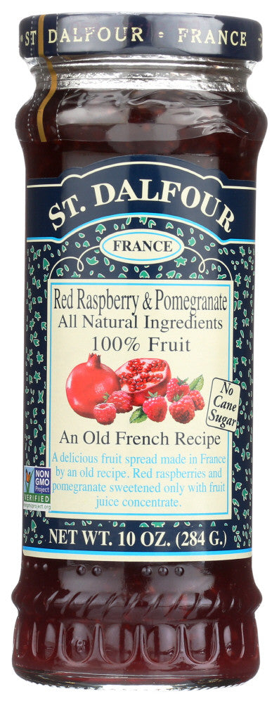 St. Dalfour Raspberry Pomegranate 100% Fruit Conserve (6x10 Oz)