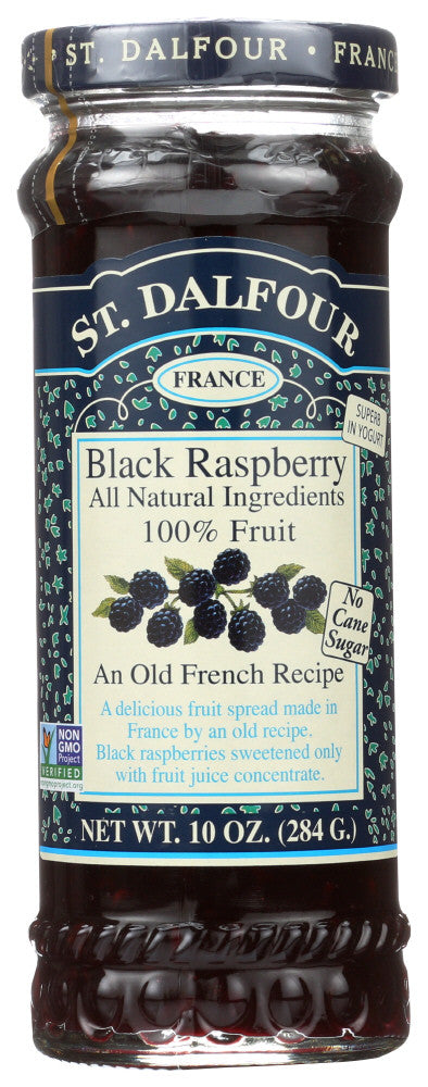 St. Dalfour Black Raspberry 100% Fruit Conserve (6x10 Oz)