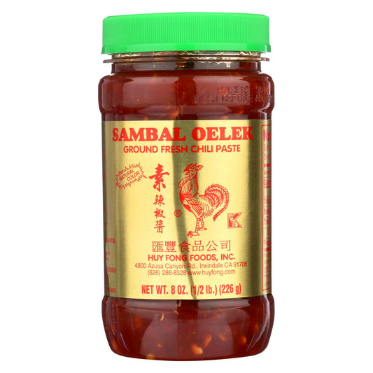 Huey Fong Sambal Oelek Ground Fresh Chili Paste (24x8Oz)