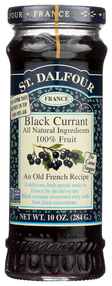 St. Dalfour Black Currant 100% Fruit Conserve (6x10 Oz)