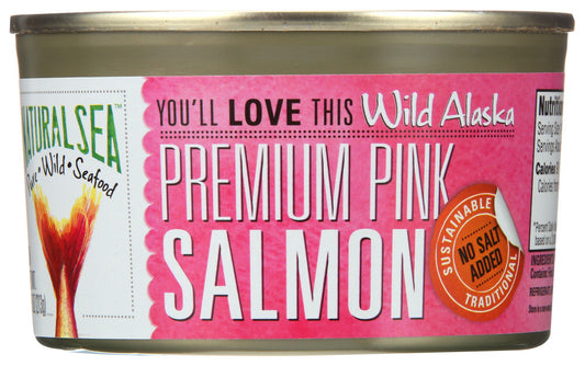 Natural Sea Premium Alaskan Pink Salmon Unsalted (12x7.5Oz)
