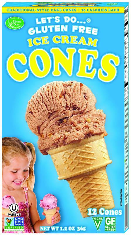 Let's Do Ice Cream Cones Gluten Free (12x1.2 Oz)