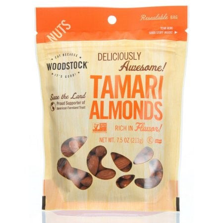 Woodstock Tamari Almonds (8x7.5OZ )