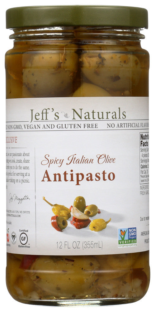 Jeff'S Naturals Spicy Italian Olive Antipasto (6x12 OZ)